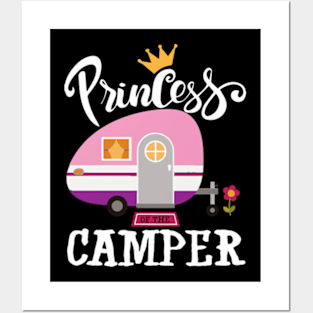 Princess of the camper rv camper vacation road trip Posters and Art